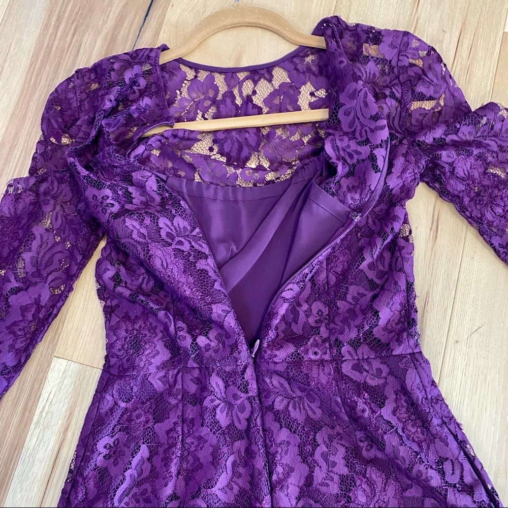 Cynthia Rowley Plum Midnight Lace Romper EUC - Picture 12 of 16